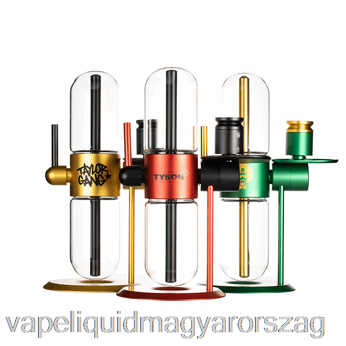 Stundenglass üveg Gravitációs Infuser Polírozott Ezüst Vape Folyadék